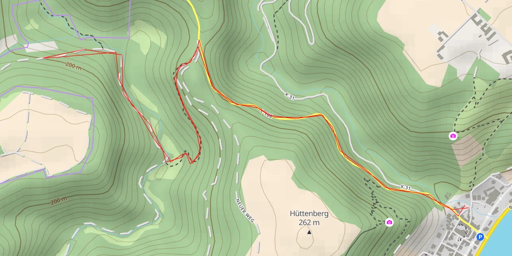 Map of the trail for Brunnenstraße