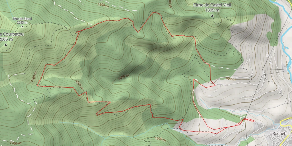 Map of the trail for 233 - Sentier des Villettes