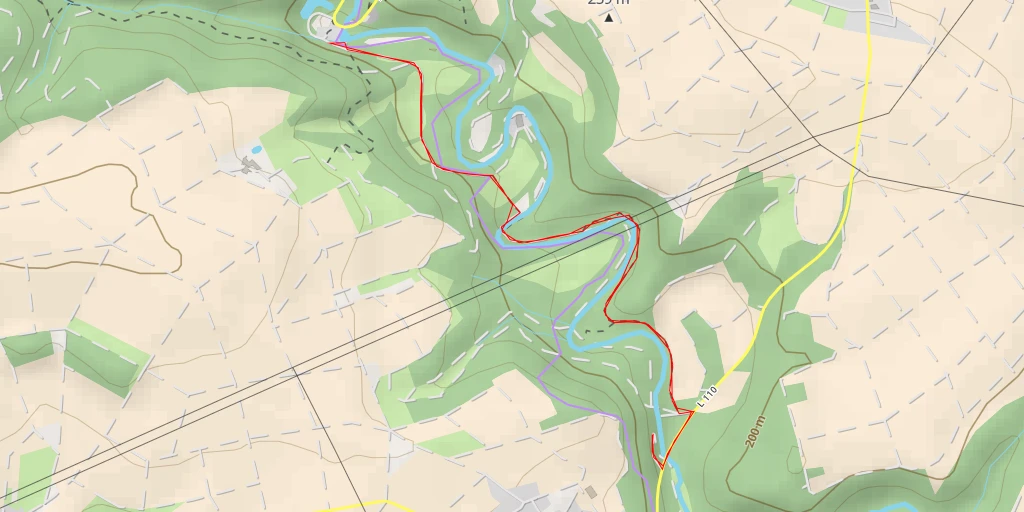 Map of the trail for Elzwasserfall - K 35