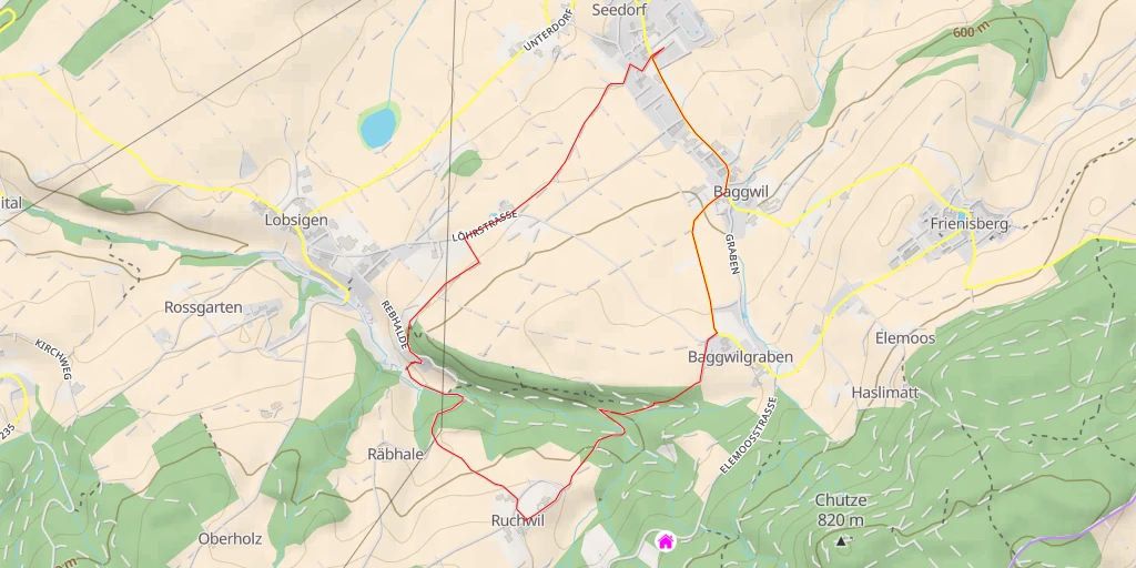 Carte de l'itinéraire :  Eggenweg