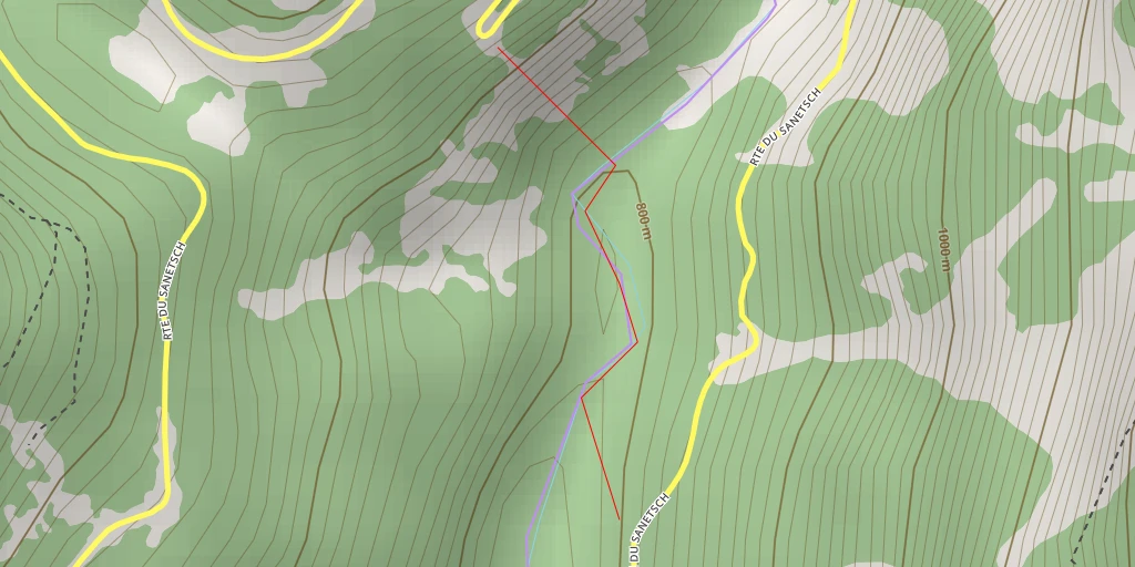 Map of the trail for  La Dalle aux chamois