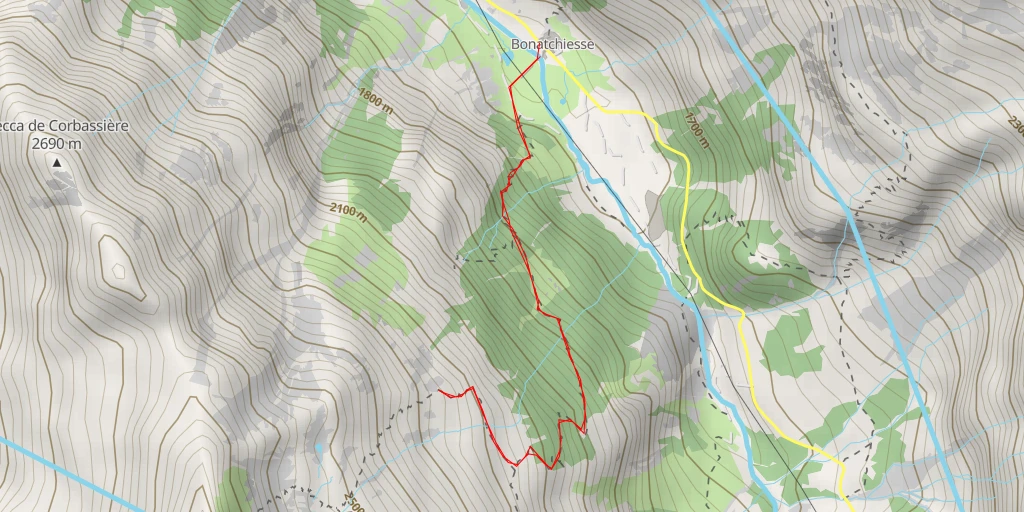 Map of the trail for Ancien chemin - Ancien chemin