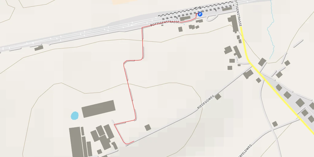 Map of the trail for Riedeggweg - Bern