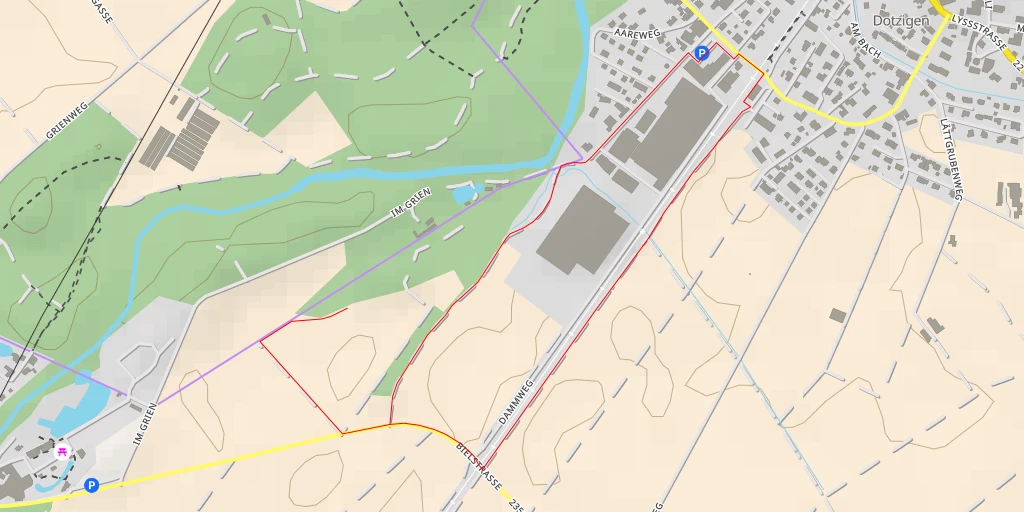 Map of the trail for Im Grien - Im Grien