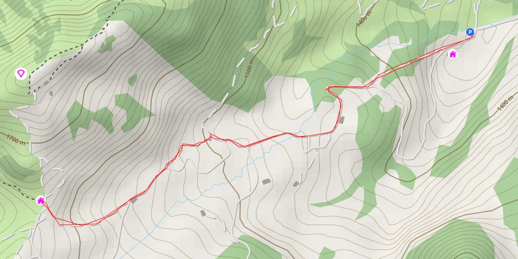 Map of the trail for Salzmatt