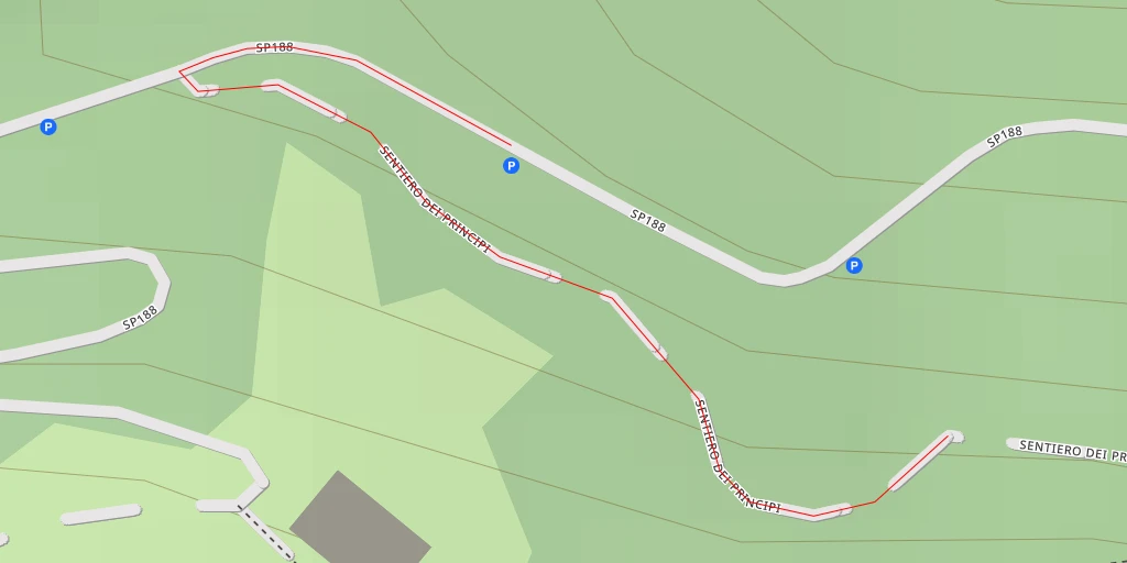 Map of the trail for Via Sacra - Sant'Ambrogio di Torino