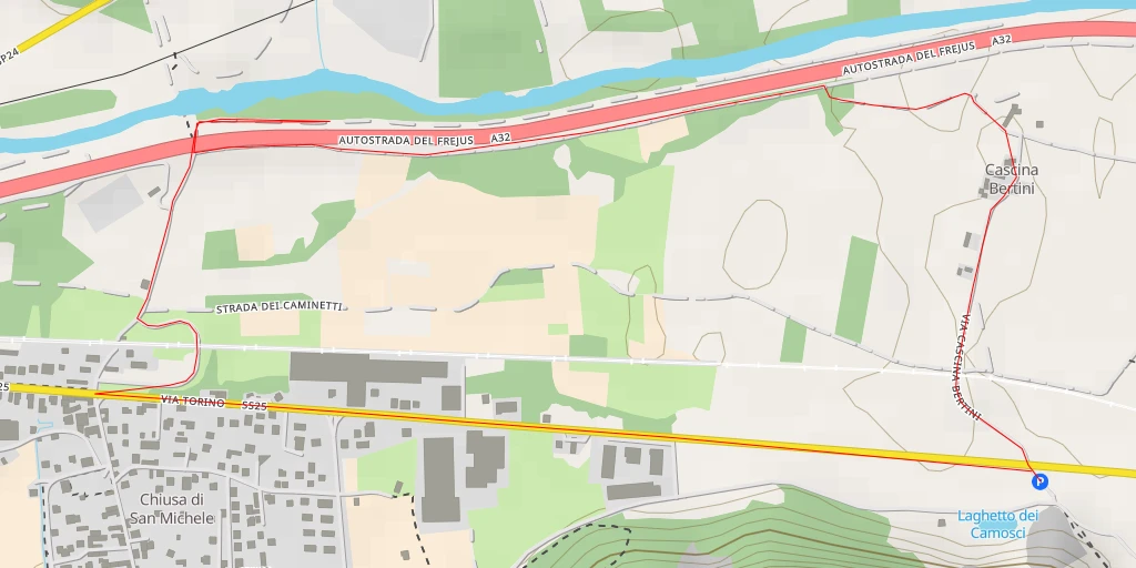 Map of the trail for Autostrada del Frejus - Autostrada del Frejus