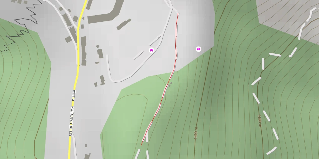 Map of the trail for Cime du Pra de la Court