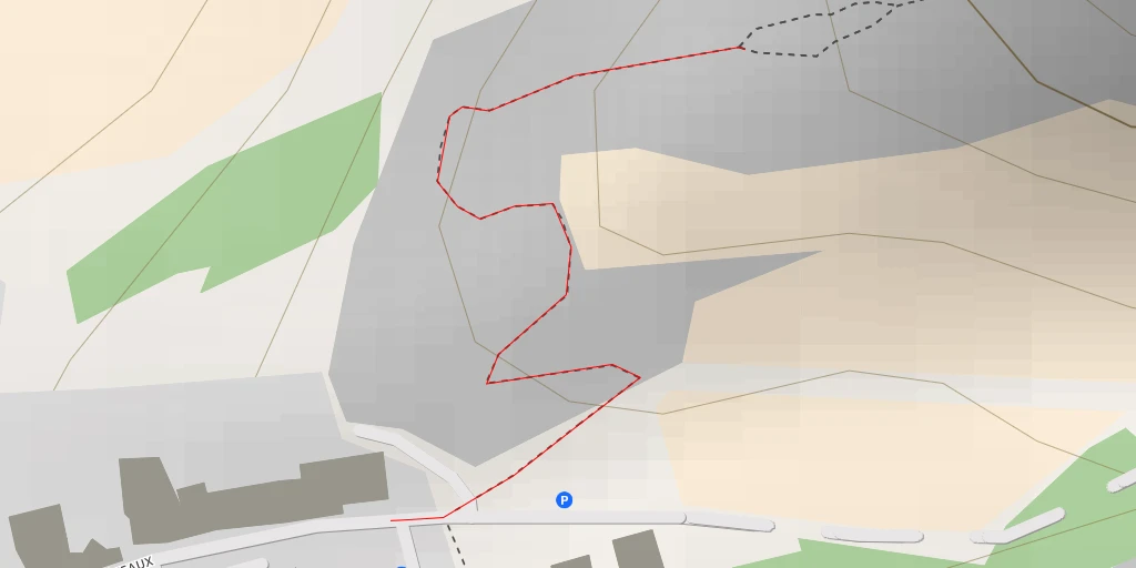 Map of the trail for Place Maurice-Zermatten - Sion