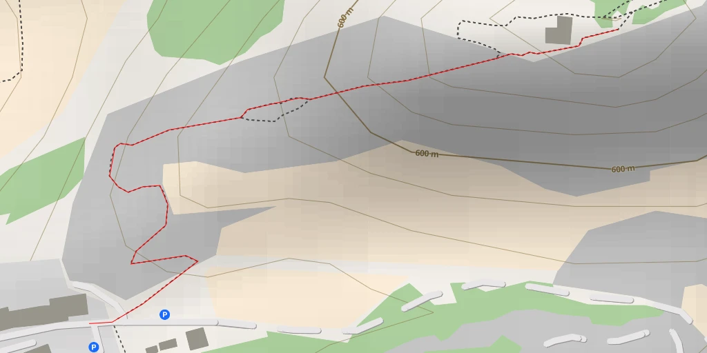 Map of the trail for Château de Tourbillon - Sion