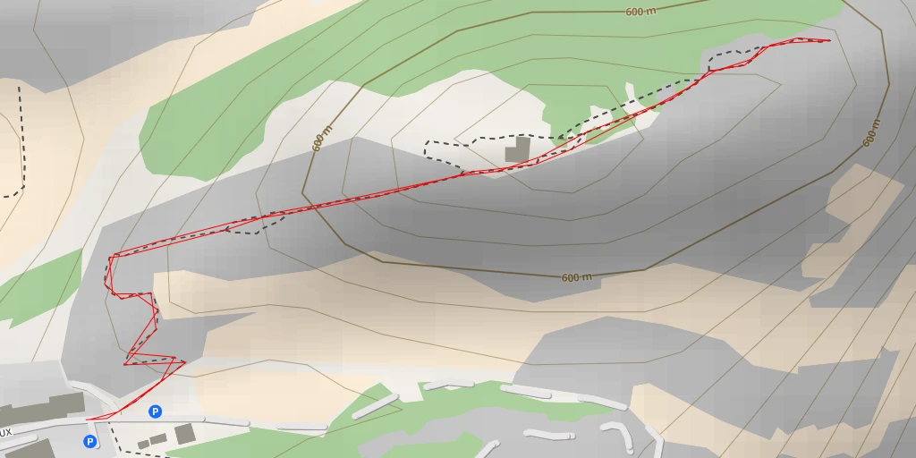 Map of the trail for Sion