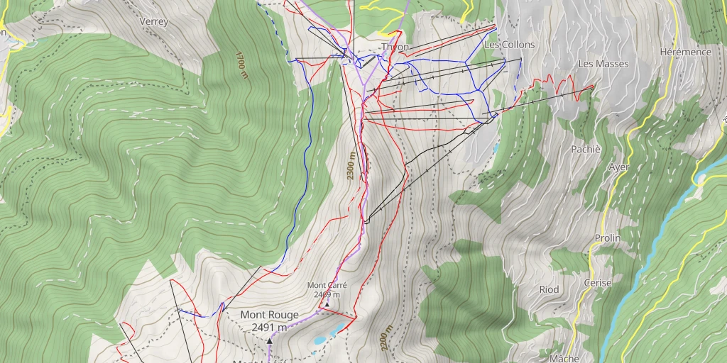 Map of the trail for Riod