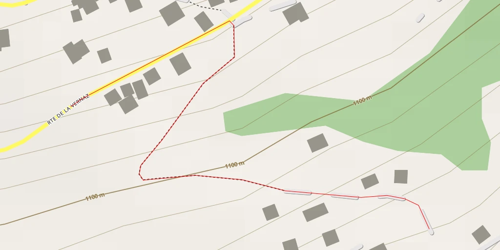 Map of the trail for Route des Agettes