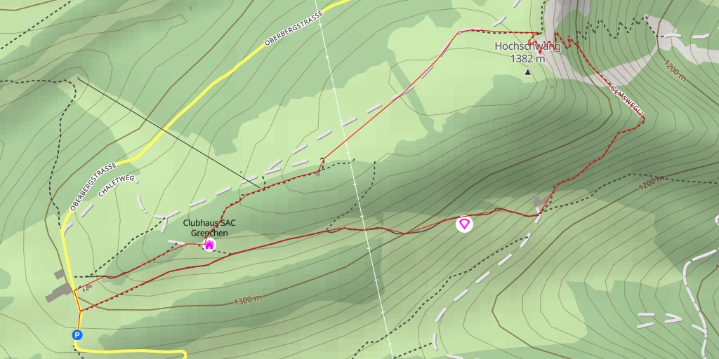 Map of the trail for Hochschwang