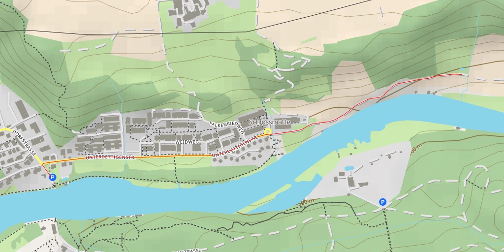 Map of the trail for Wohlenstrasse - Bern