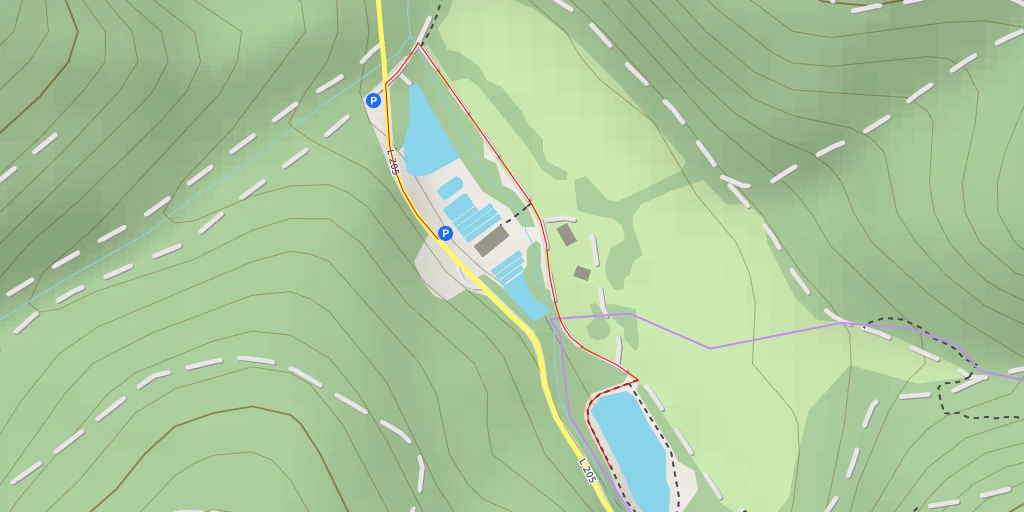 Map of the trail for L 205 - L 205