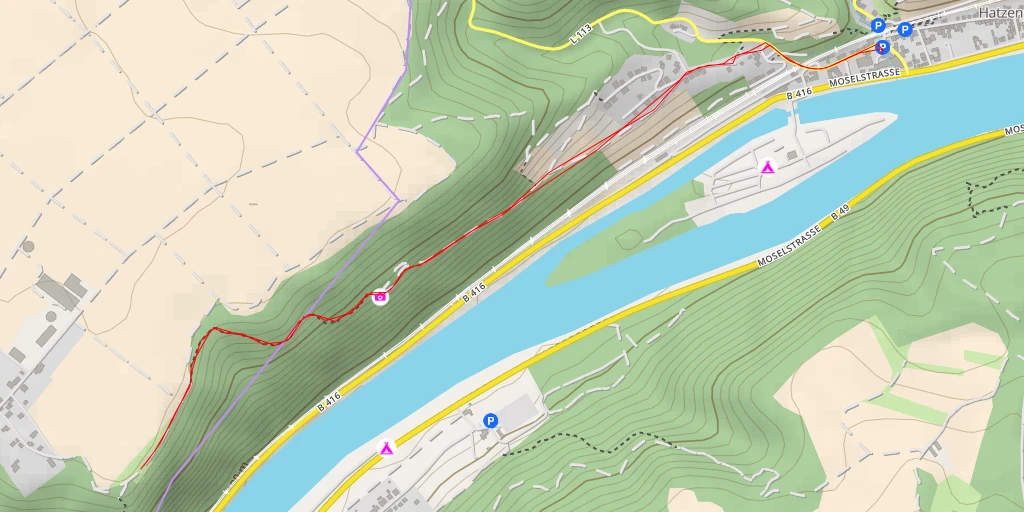 Map of the trail for Küppchen