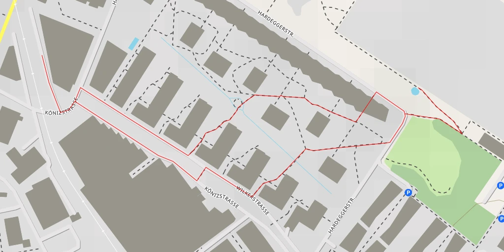 Map of the trail for Sinnerstrasse - Bern