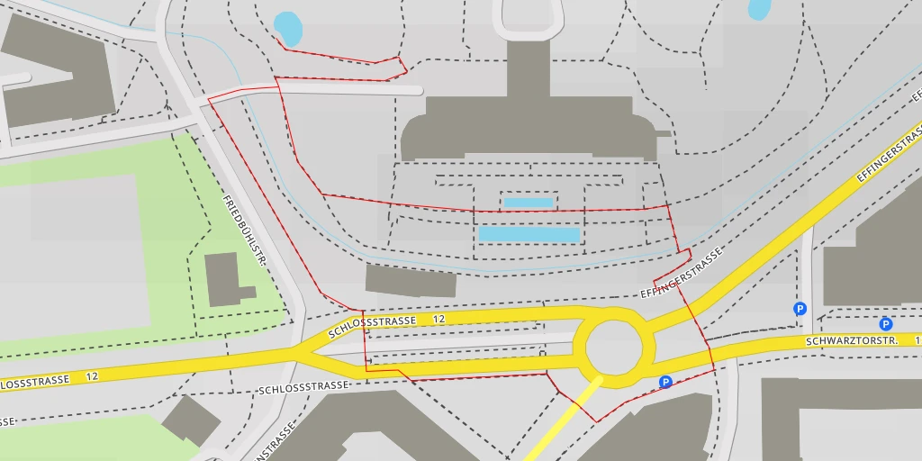 Carte de l'itinéraire :  Inselspital - Freiburgstrasse - Bern