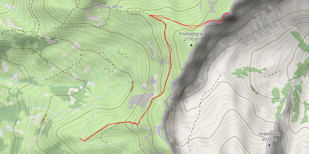 Carte de l'itinéraire :  Röti