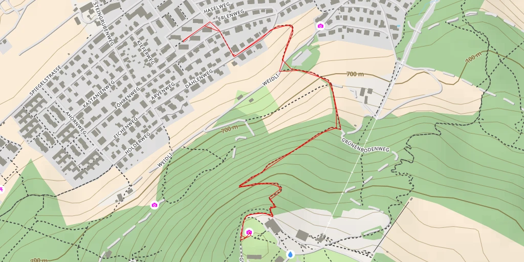 Carte de l'itinéraire :  Gurten Aussichtsturm - Köniz