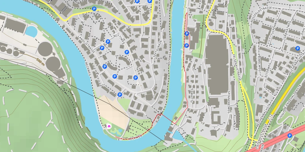 Map of the trail for Reckweg - Reckweg