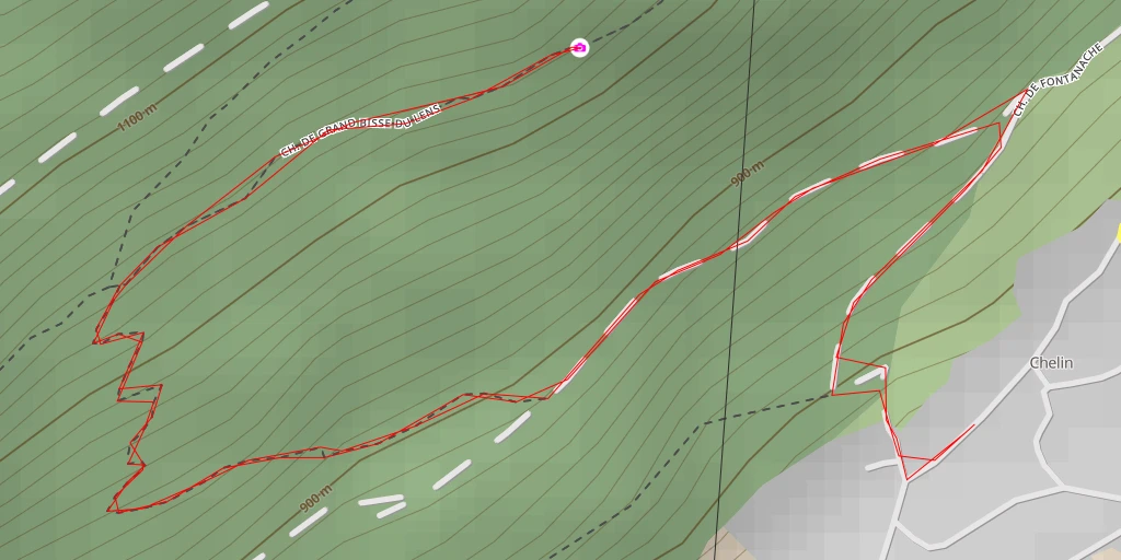 Map of the trail for Chemin du Grand Bisse de Lens - Chemin du Grand Bisse de Lens