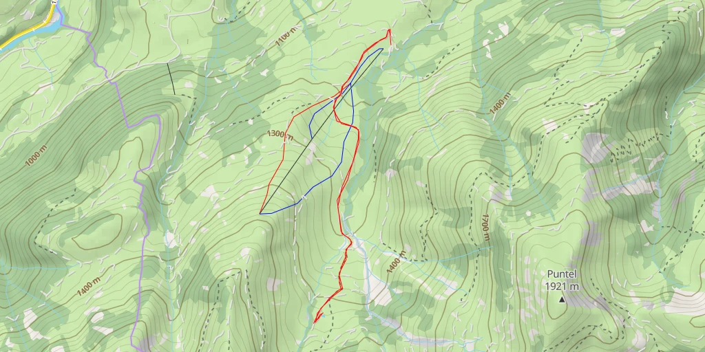 Carte de l'itinéraire :  Boltigen - Alp Scheidwegen