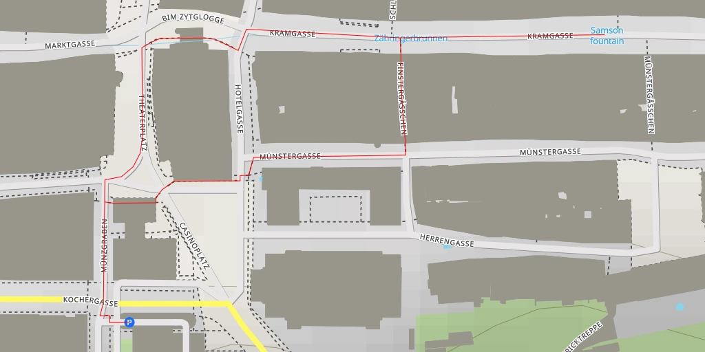 Map of the trail for Simsonbrunnen