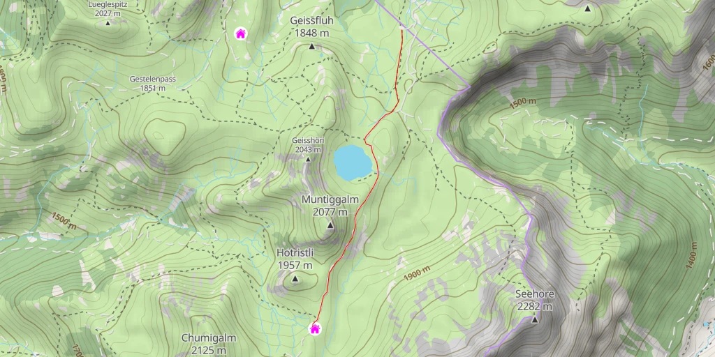 Carte de l'itinéraire :  Stierenberg