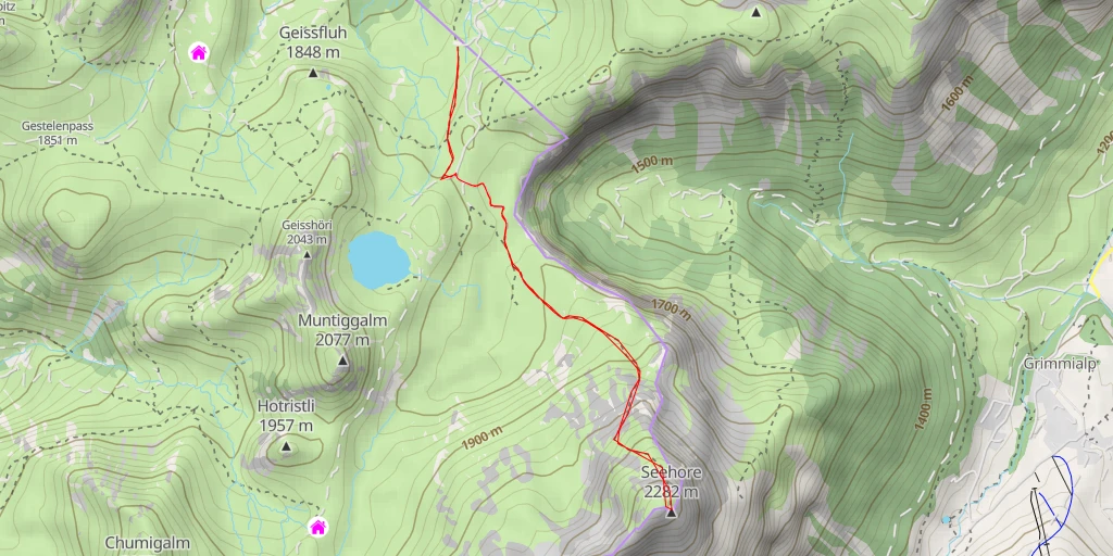 Map of the trail for Seehore