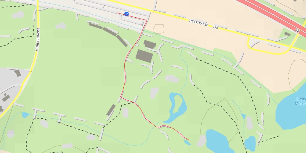 Map of the trail for Golfpark Moossee - Hale