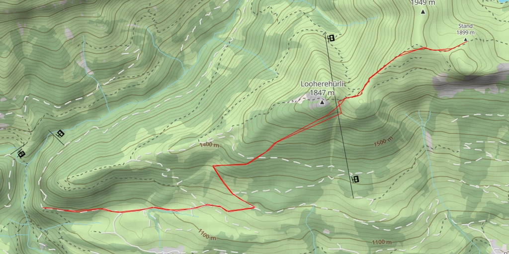 Map of the trail for Stand