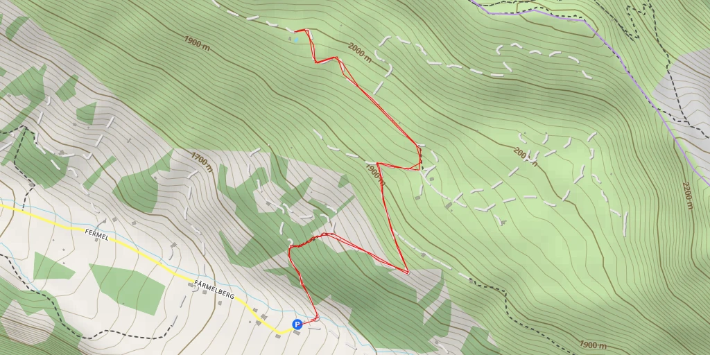 Carte de l'itinéraire :  Färmelberg - St. Stephan