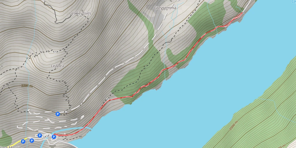 Map of the trail for Ivo Evangelisti 2000 - SR28