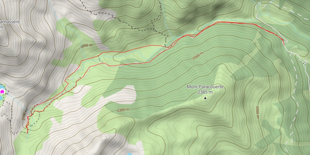 Map of the trail for 98 - Via Alpina