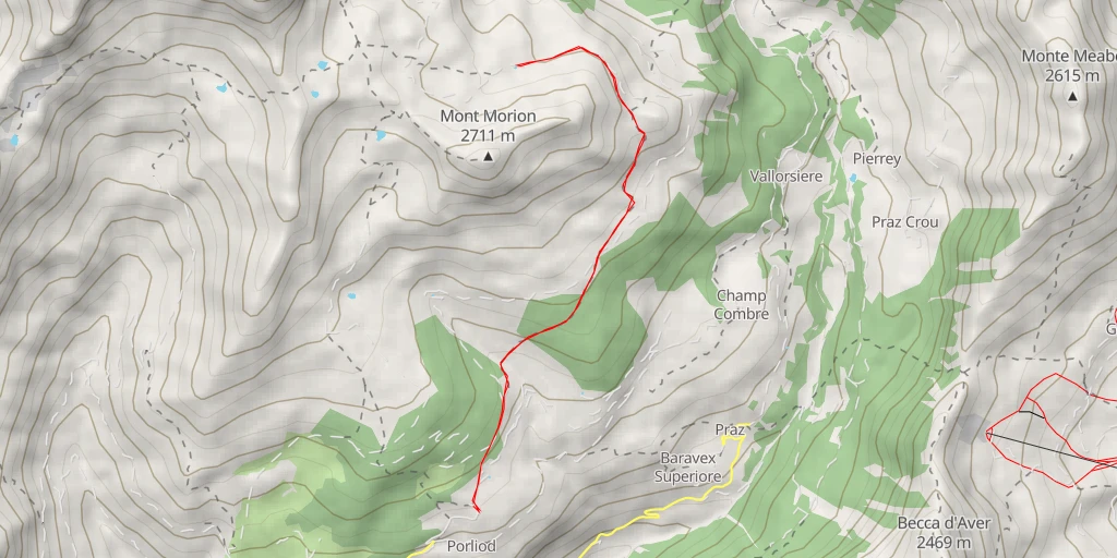 Carte de l'itinéraire :  Passet