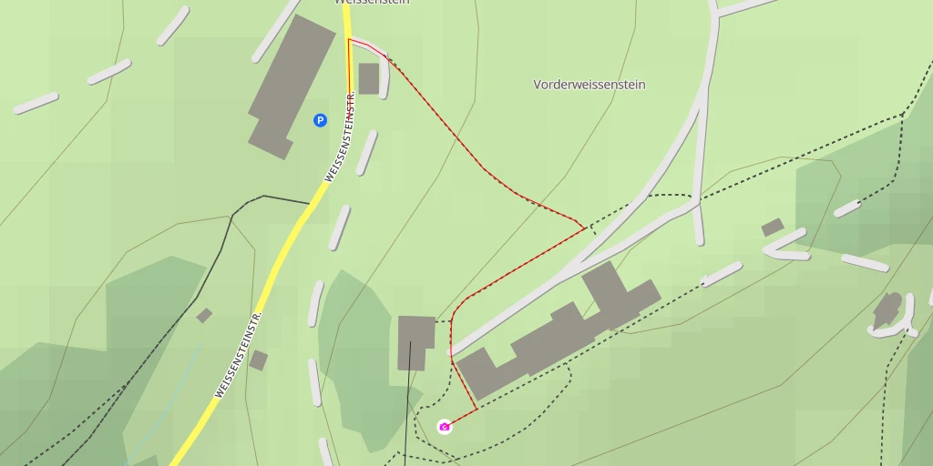 Map of the trail for Kurhaus Weissenstein