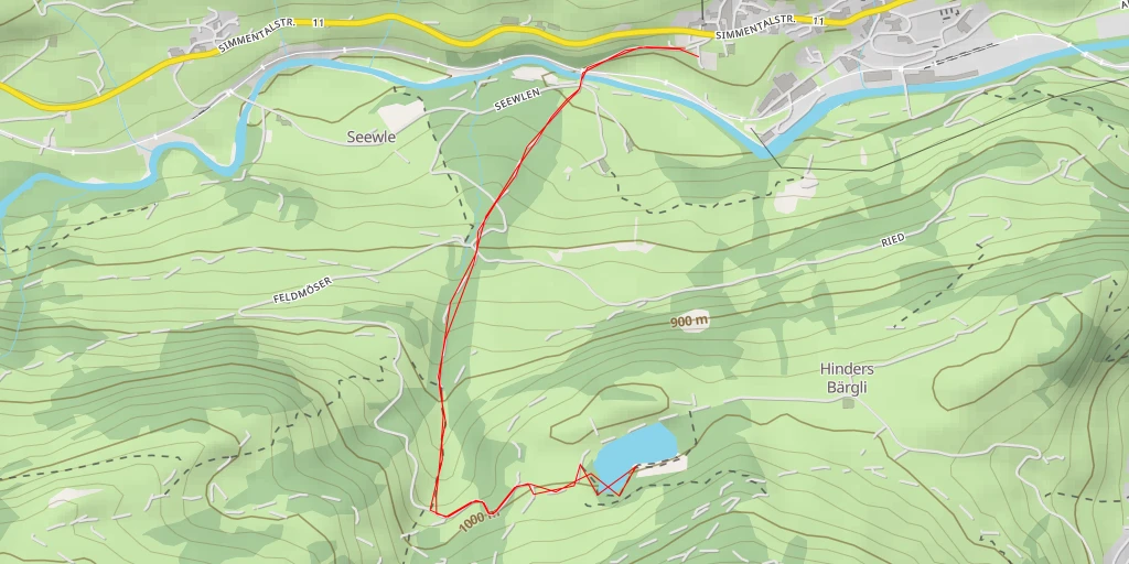 Carte de l'itinéraire :  Aegelsee