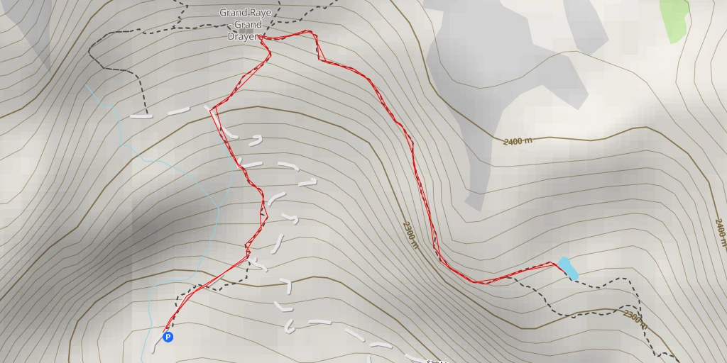 Map of the trail for Strada Agricola Alpe Dzanzeve - Strada Agricola Alpe Dzanzeve - Torgnon