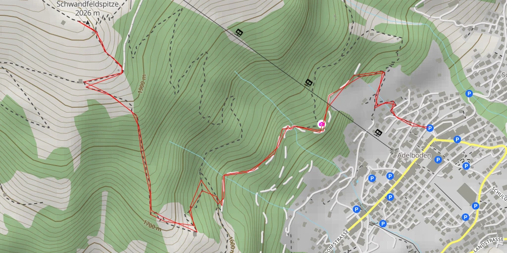 Map of the trail for Wanneggweg