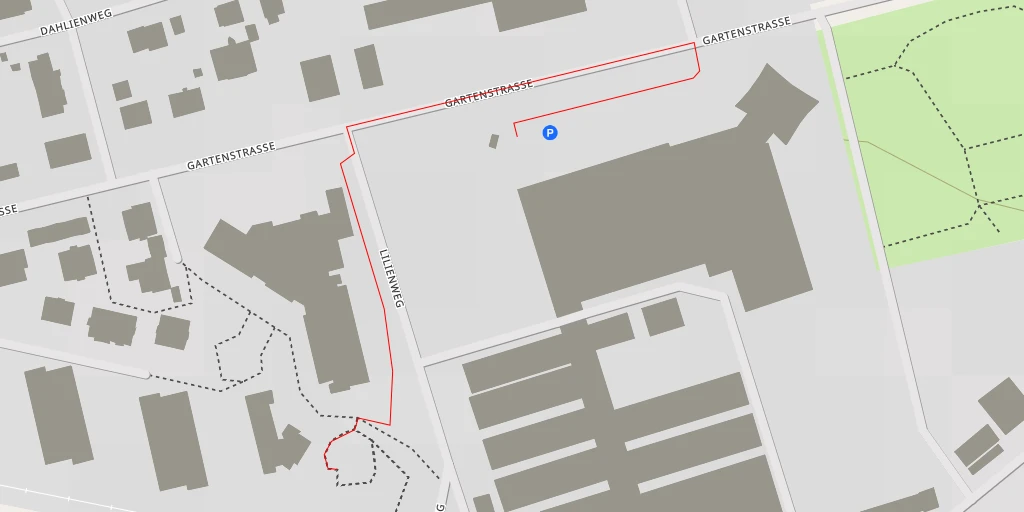 Map of the trail for Gartenstrasse