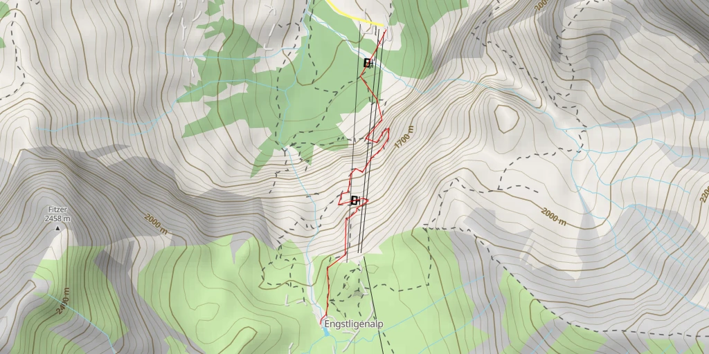 Carte de l'itinéraire :  Berghaus Bärtschi - Rundwanderweg