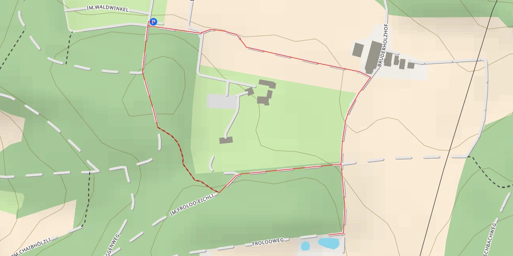 Map of the trail for Frolooweg - Frolooweg