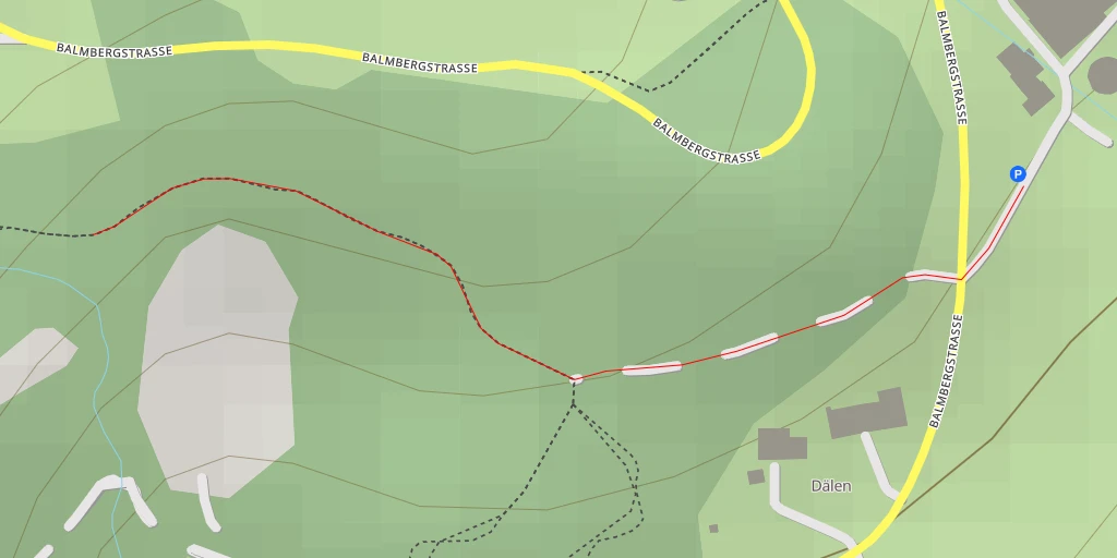 Map of the trail for Balmbergstrasse - Balmbergstrasse