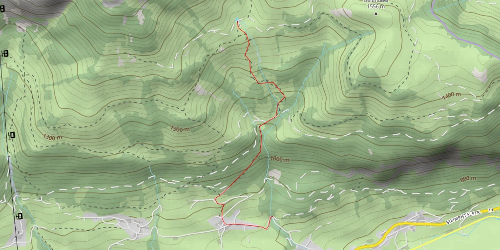 Map of the trail for Mattenweg