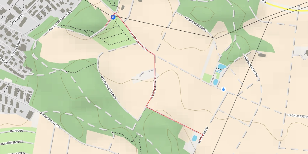 Carte de l'itinéraire :  Naturschutzgebiet Seiglermatten - Seiglerweg