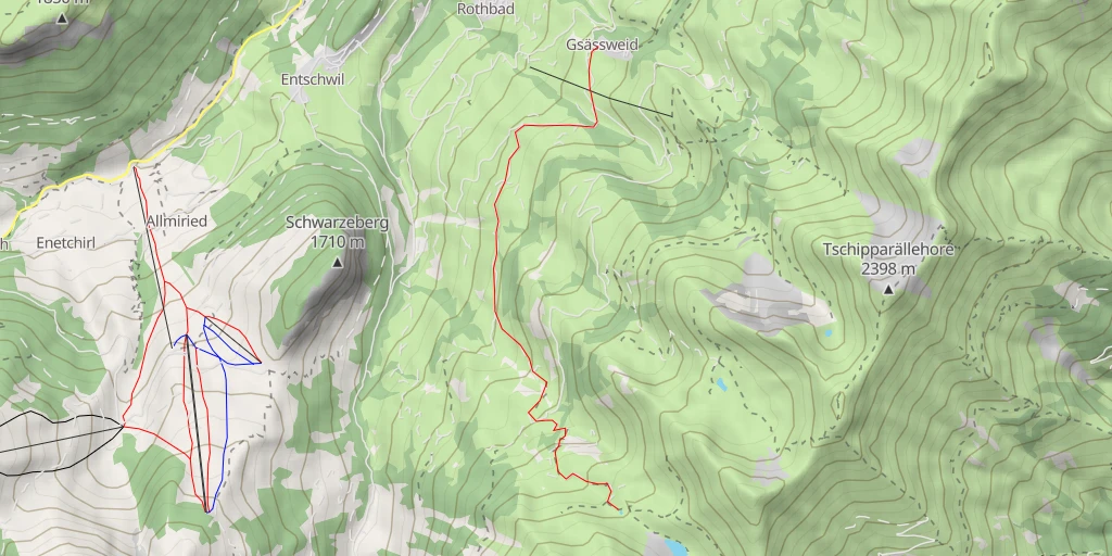 Carte de l'itinéraire :  Diemtigen