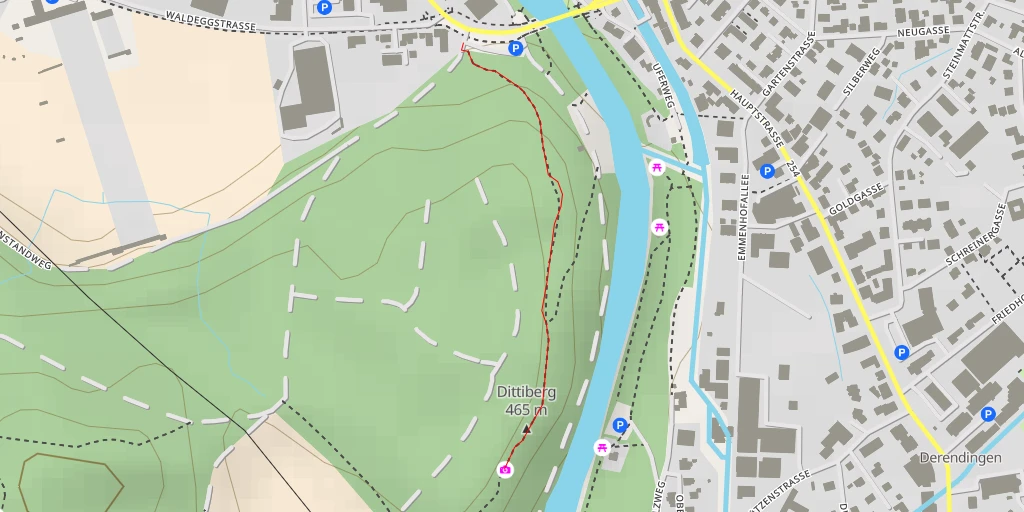 Map of the trail for Girizstrasse