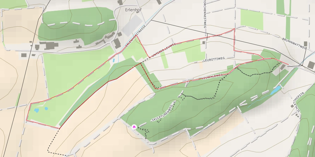 Map of the trail for Erlenhofstrasse